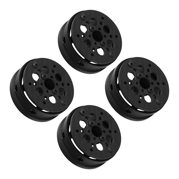 4 kpl 1.9 tuuman vanteita hiilikuidusta RC Beadlock -vanteet Axial SCX10 1/10 RC -maastokulkijalle Gen8:lle, Gelande II:lle, Finder 2:lle, pyöreä rei'itys