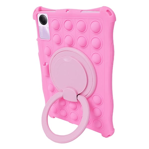 Kompatibel med Xiaomi Redmi Pad SE Støtsikkert Armor Popit Silikondeksel - Rosa Rosa pink