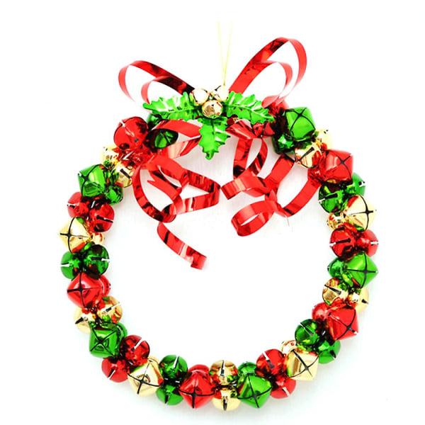 Creative Christmas Wreath Smedejern Jul Bell String Pendant julepynt