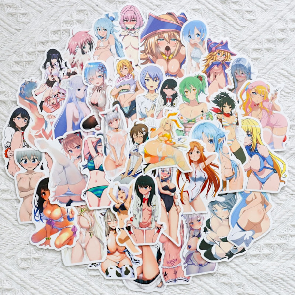 50 stk Anime Pige Stickers Vandtætte Stickers til Laptop Telefon Vandflaske Computer Bagage Hjelm Skateboard Bil BP-0000191