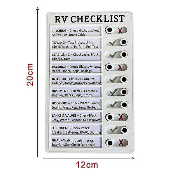 Gjenbrukbar Memo-tavle i plast for RV-oppgaver og eldreomsorg