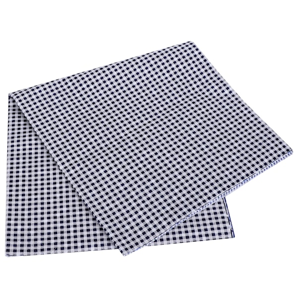 2 Set Bomullstyg Enfärgad Vävd Trycktyg DIY Sömnad Quiltning Lapptäcke 5 Färger 50x50cm (Mörkblå)