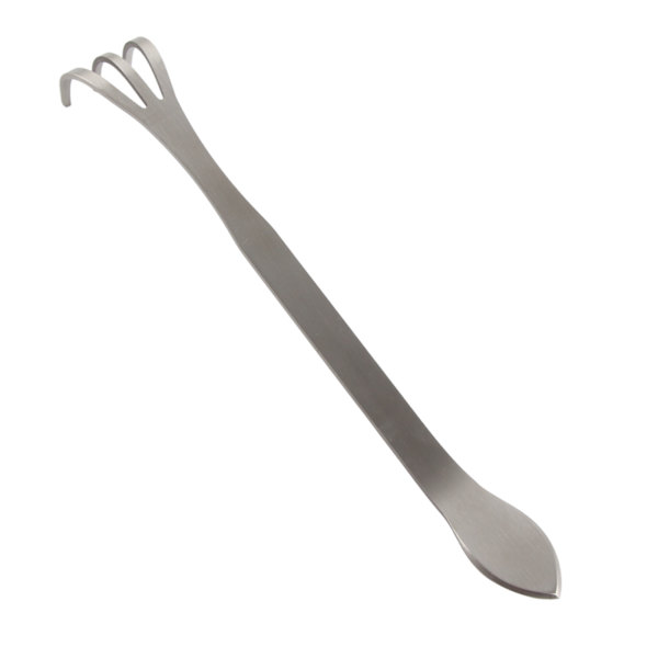 24 cm rustfritt stål 3-tann Hage Rake Hagebruk Kultivator Jordbruksverktøy