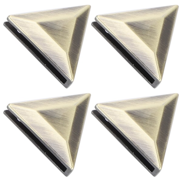 4 sæt metal trekant knapper gør-det-selv jeans Bagage Dekoration Spænde Tilbehør Bronze B01-51-52063