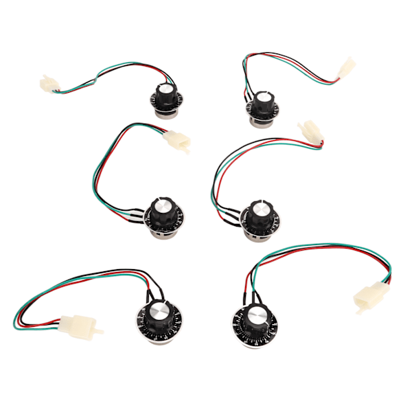 6 kpl Lineaarinen kartioinen pyörivä potentiometri Lineaarinen kartioinen säädettävä kiinteällä nopeussäätimellä