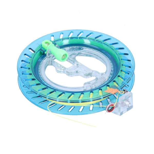 Utendørs drageflyvningsline Winder String Winding Håndtak Spole Grip 16CM Hjul med 100M Line