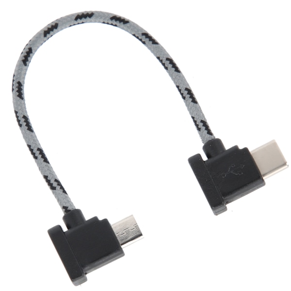 Högervinklad fjärrkontroll typ C till Micro USB datakabel för DJI Mavic Air 2 / Mini 2