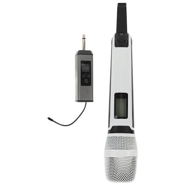 Trådløs Mikrofon Metal Støjreduktion UHF Håndholdt Ledningsfri Dynamisk Kardioid Mic Sæt til Karaoke Live Streaming Tale Sang Hvid
