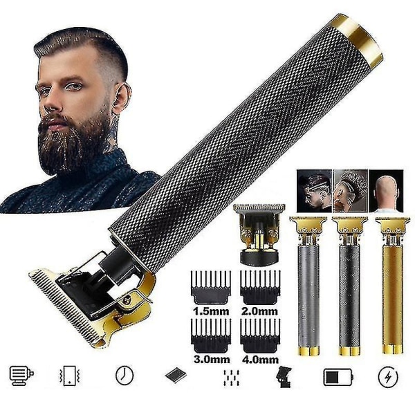 18,5*6,5*4,3cm Svart hårklippare för män Elektrisk trimmer Hårklippare Hårklippare Rakhyvel black