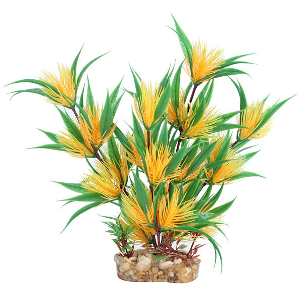 Akvarium Kunstig Simulering Plast Sikkerhet Vannplanter Sandbase for Akvariumdekorasjon Landskap G-092T3 Risöra