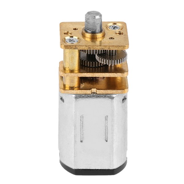 Minimetall DC -hidasnopeusmoottori kuparivaihteella DIY-robotmalleille 3-6V