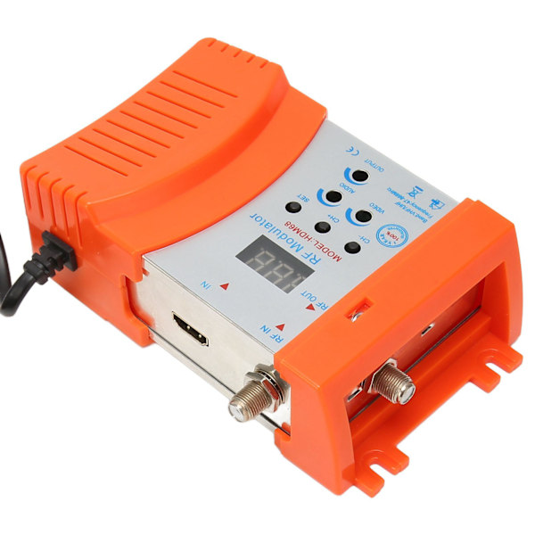 HD Multimedia Interface RF Modulator Professionel Support PAL NTSC Formater Digital Modulator til Hjemme-TV 90‑240V EU Stik