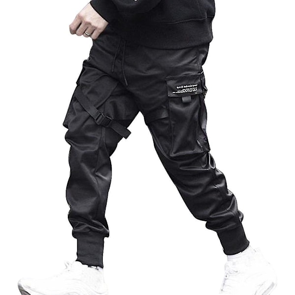 Casual Men's Hip Hop Harem Joggers with Multi Pocket Cargo Pants