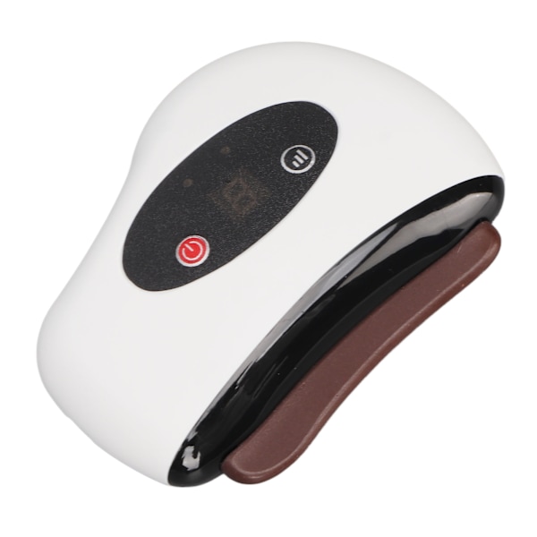 Elektrisk skrapbräda 9 vibrationsväxlar Hot Compress Skin Gua Sha Massager för ansikte Hals Rygg Vit