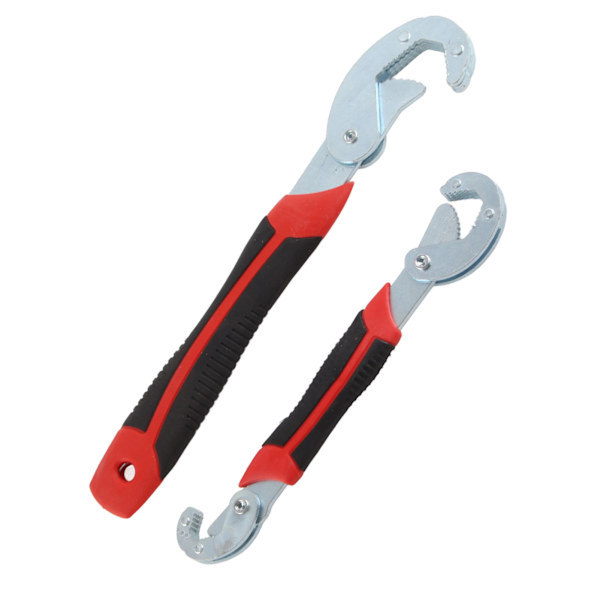 2 stk selvjusterende skruenøglesæt Multifunktions 9-32 mm Universal Quick Grip rørtang