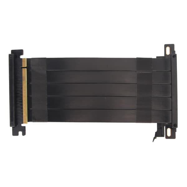 PCIE 4.0 X16 Riserkabel Højhastigheds Fleksibelt Dobbeltsidet 180 Graders GPU Forlængerkabel til RTX 4090 til RX 7900 XT Sort 40cm / 15.7in