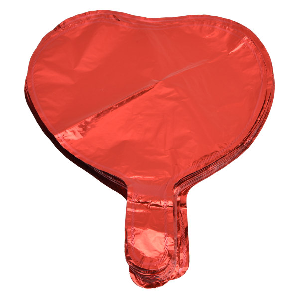 50Pcs Red Balloons HeartShaped Bright Color Aluminium Film Decorative Balloon for Home Party Weddings