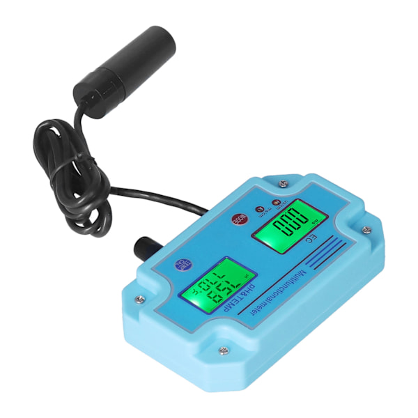 PH EC Temperaturmätare DC 6V Hög noggrannhet Bärbar LCD Hydroponic Monitor Multifunktionell TesterUS Plug 110V