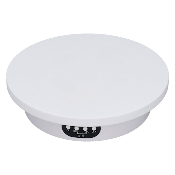 Pladespillerstativ 7,9 tommer USB ELLER batteridrevet justerbar hastighed 360 graders pladespillerstativ med fjernbetjening