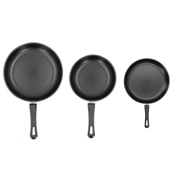 3 stk Stekepanne Sett Husholdnings Mini NonStick Pan Kjøkkenutstyr for Induksjonskomfyr Gasskomfyr