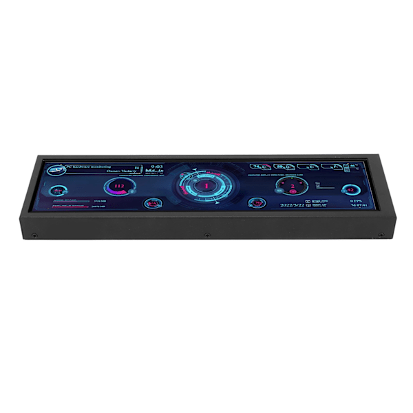8,8 tum PC Temp Monitor 1920x480 60Hz för AIDA64 PC Sensor Panel Display CPU GPU SSD Data Temperatur Monitor för Windows för Linux