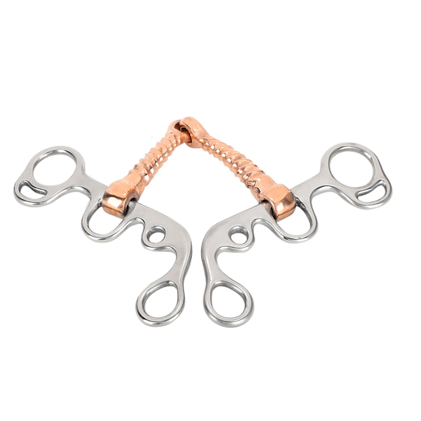【NX】Rostfritt stål Häst Snaffle Training Snaffle Bit Tillbehör Kompatibel med ridutrustning