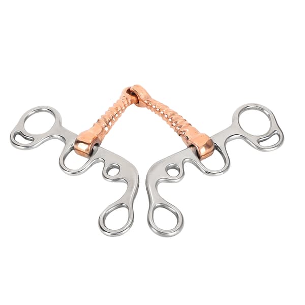 Rustfritt stål Hest Snaffle Trening Snaffle Bit Tilbehør Kompatibel med rideutstyr