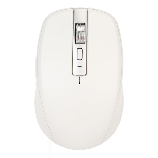 2.4G Trådlös Mus Dubbelläge 2400 DPI Bluetooth-mus med 14 RGB-ljuseffekter för Laptop för Windows för OS X Blanc