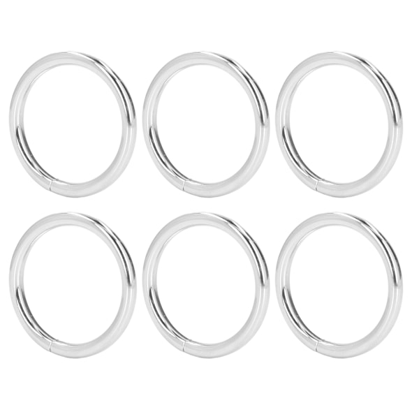 20 stk metallringer 4x32 mm jern Robust holdbar multifunksjonell utsøkt metall O-ringer Sølv