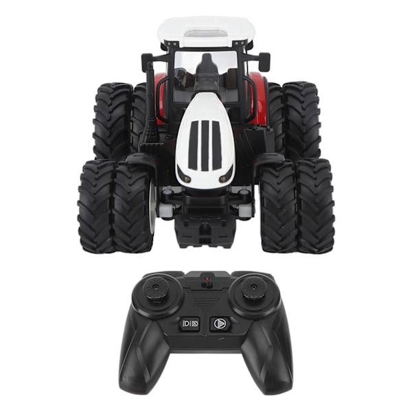 1/24 2,4G Fjernkontroll Traktorleketøy Barn RC-traktor 4-kanals 8-hjul Småbarn Landbrukskjøretøy Leke for over 3 år Gutter Jenter Rød