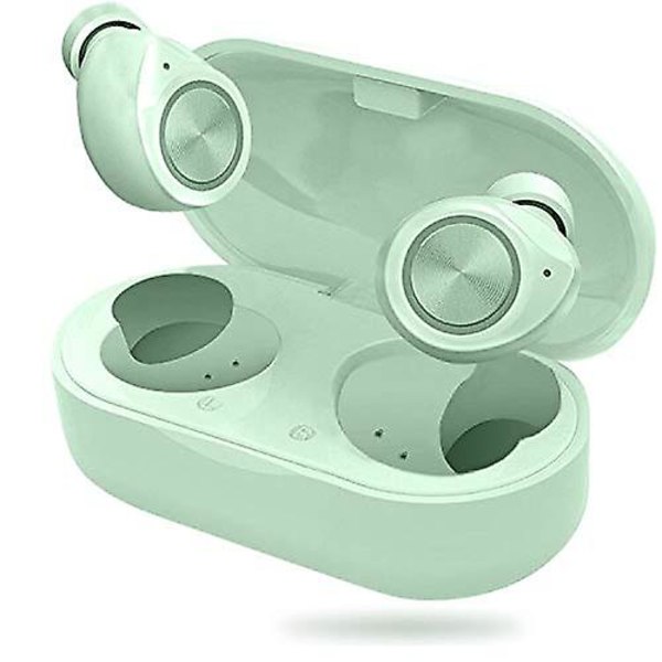 Bluetooth 5.0 hörlurar med case Stereo IPX7 Vattentät Green