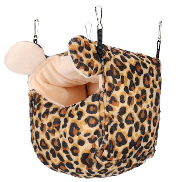 Hamster Hängbo Tjocka Socker Gilder Varm Vila Leker Cotton House (Leopard)