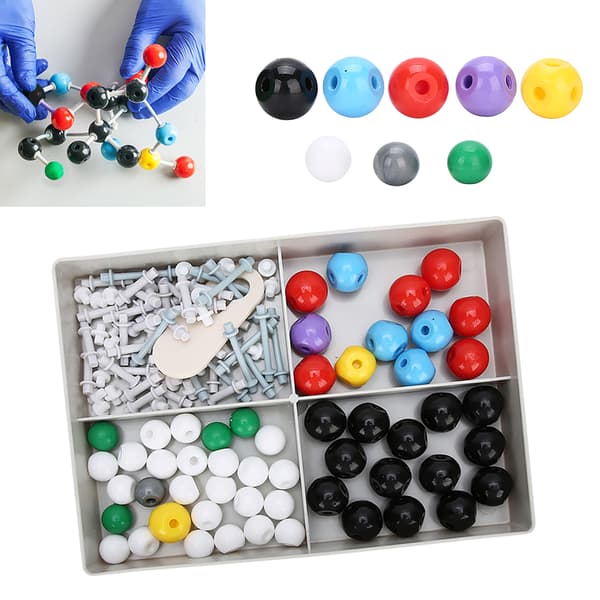 【NX】54st XMM-067 Molekylmodellsett 54 Atomstruktur Kule- og pinneskalamodell