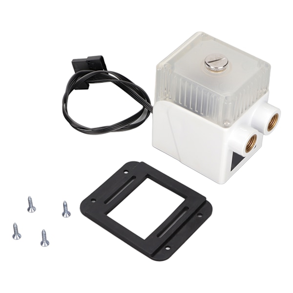 CPU Vandpumpe G1/4 Ultra Stille Vandkøling 12V 450L/H Trefaset Kobbertråd 4-polet Stik Dator Køler Pumpe Hvid