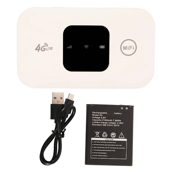 4G LTE Mobile WiFi Hotspot med SIM-kortplats Upp till 10 användare Portabel Wifi Hotspot för Afrika Mellanöstern för resor