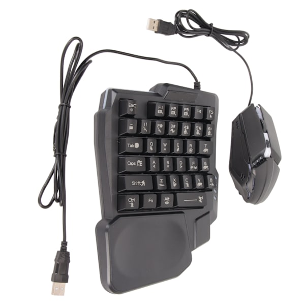 Half Hand Gaming Tangentbord och Mus Combo Wired Gaming Mouse Converter för Android för Harmony för IOS 10.0-13.3