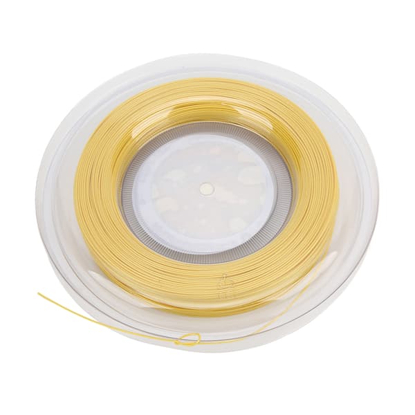 Tennissträng 200m Sportracketsträng 1.25mm Polyester Rackettråd Styv Typ för Träning Gul