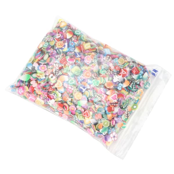 3000 stk leireperler Mooth Light Vanntett DIY leire fruktskiver Kompatibel med håndlaget dekorasjon