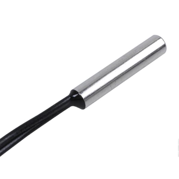 6x NTC 10K Ohm Vattentät Digital Termisk Temperatursensor Prob 1m Black & silver
