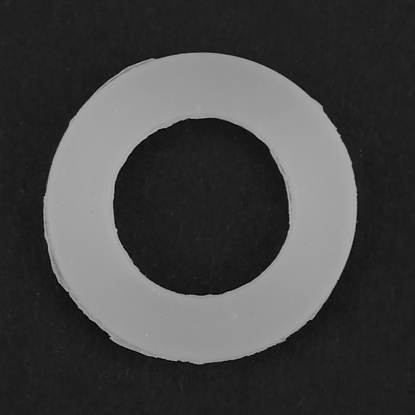 12 st platt packning vit silikon O-ring tätningsbrickor för bälgslangar (3/4")