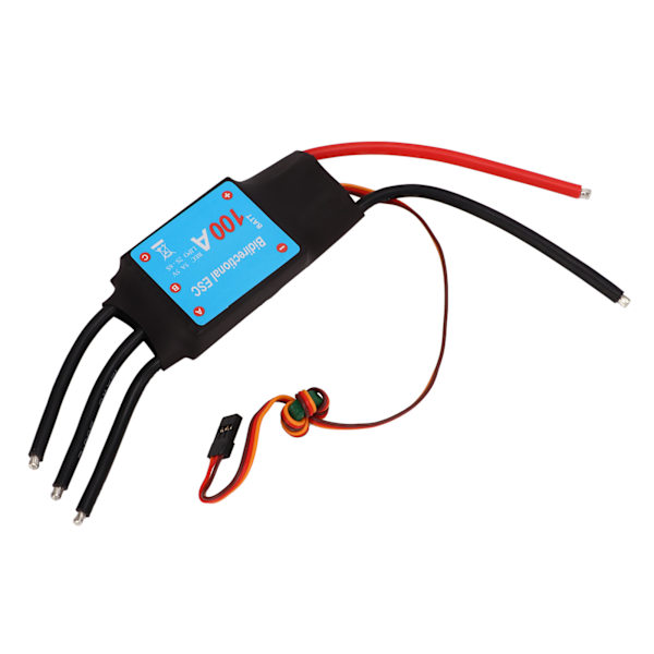 RC Boat 100A ESC 100A Borstlös Svart 5V 5A BEC Output Auto Learning RC Boat Borstlös ESC för RC Boat