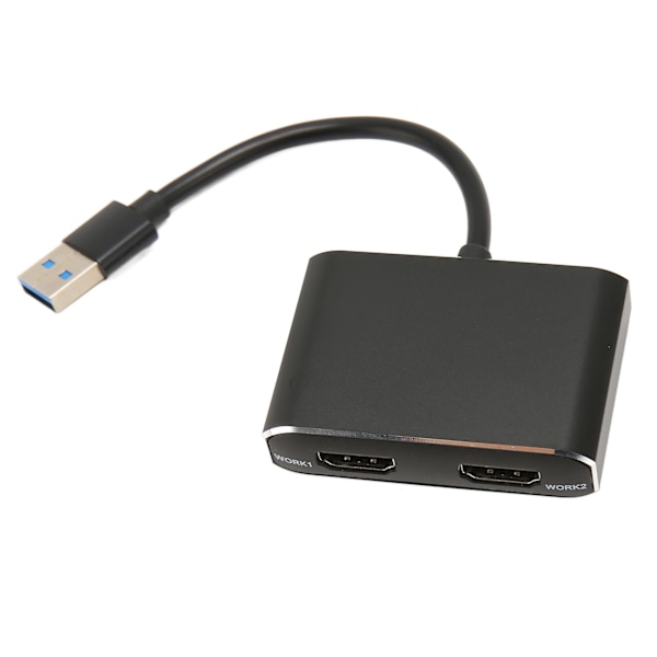 USB 3.0 till Dual HD Multimedia Interface Adapter 1920x1080P 5Gbps USB C Splitter 2 skärmar Utökad skärm för bärbar dator