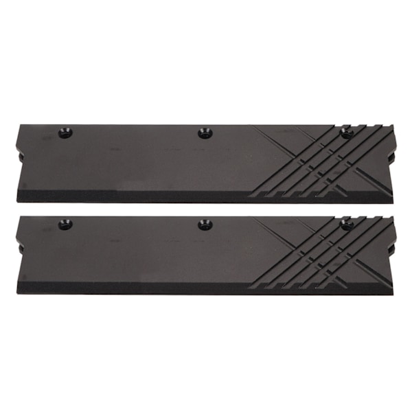 Dator Vattenkylning Kylfläns Aluminiumlegering Minneskylning Kylfläns DDR5 Minneskylare Svart