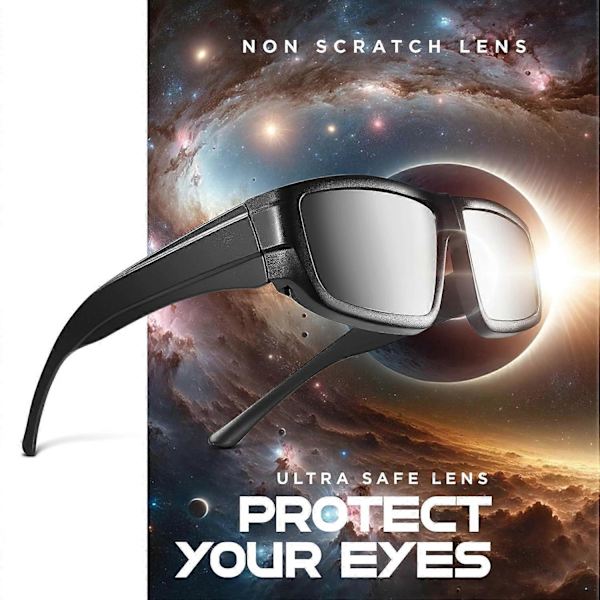 Solar Eclipse Glasses, Durable Plastic Solar Eclipse Eyewear for Direct Sun Viewing, New for 2024 (FMY) 4PCS