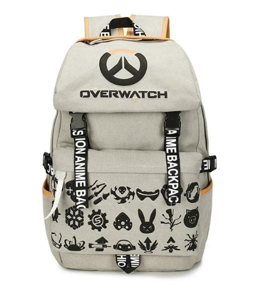 Overwatch Rygsæk Skoletaske Model[NX] grå gray