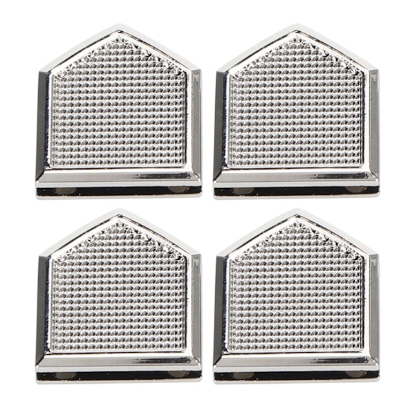 4 Set Metall Dekorativt Spänne Specialformat Läderartiklar Bagage Jeans DIY Tillbehör Silver B01-51-52067