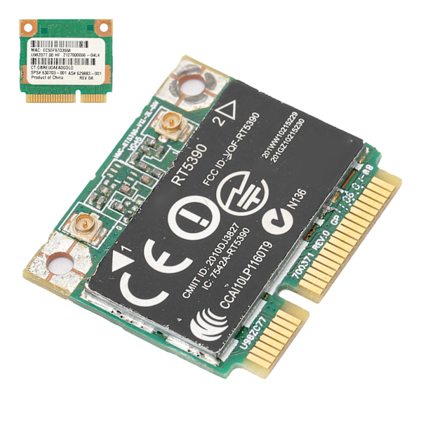 Trådlöst nätverkskort Wifi-adapter för HP-dator RT5390 SPS 630703-001 Mini PCIE 802.11N