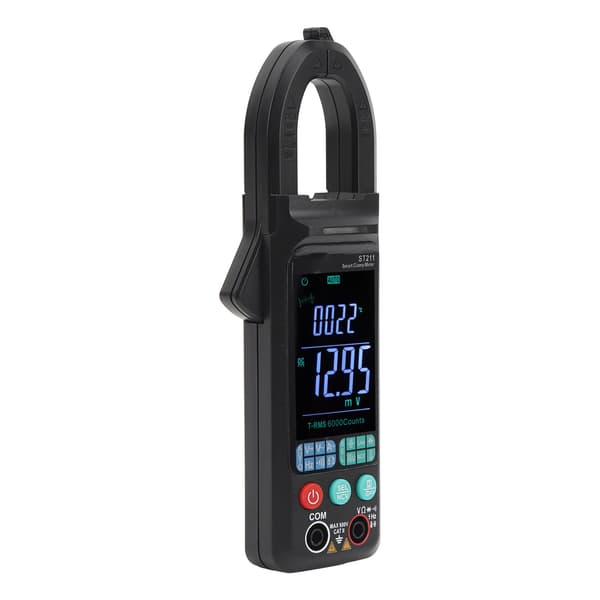 【NX】Farve Stor skærm Tangmeter Automatisk Intelligent Multimeter Multifunktion AC DC Spændingsmodstand Kapacitans Tangmeter Sort