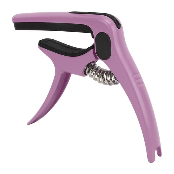 Metal Guitar Capo Tone Adjustment Tool med Pick Holder String Instrument Tilbehør Lilla