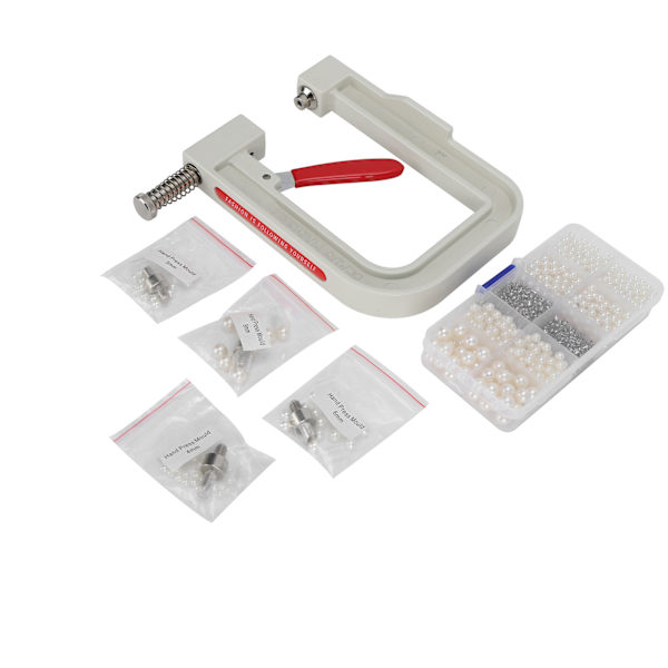 Pearl Setting Hand Press Machine Kit DIY Kläder Hatt Skor Dekoration Handgjorda tillbehör